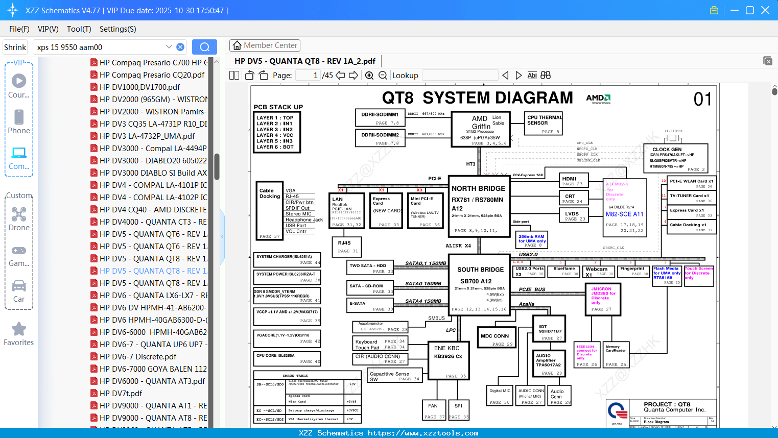 Laptop HP DV5 - QUANTA QT8 - REV 1A_2